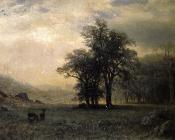 阿尔伯特 比尔施塔特 : Deer in a Landscape